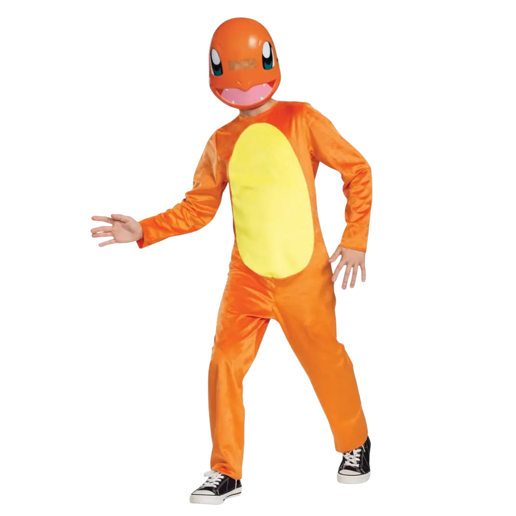 Pokémon™ Salamèche Masker voor kinderen - Vermommingsaccessoires