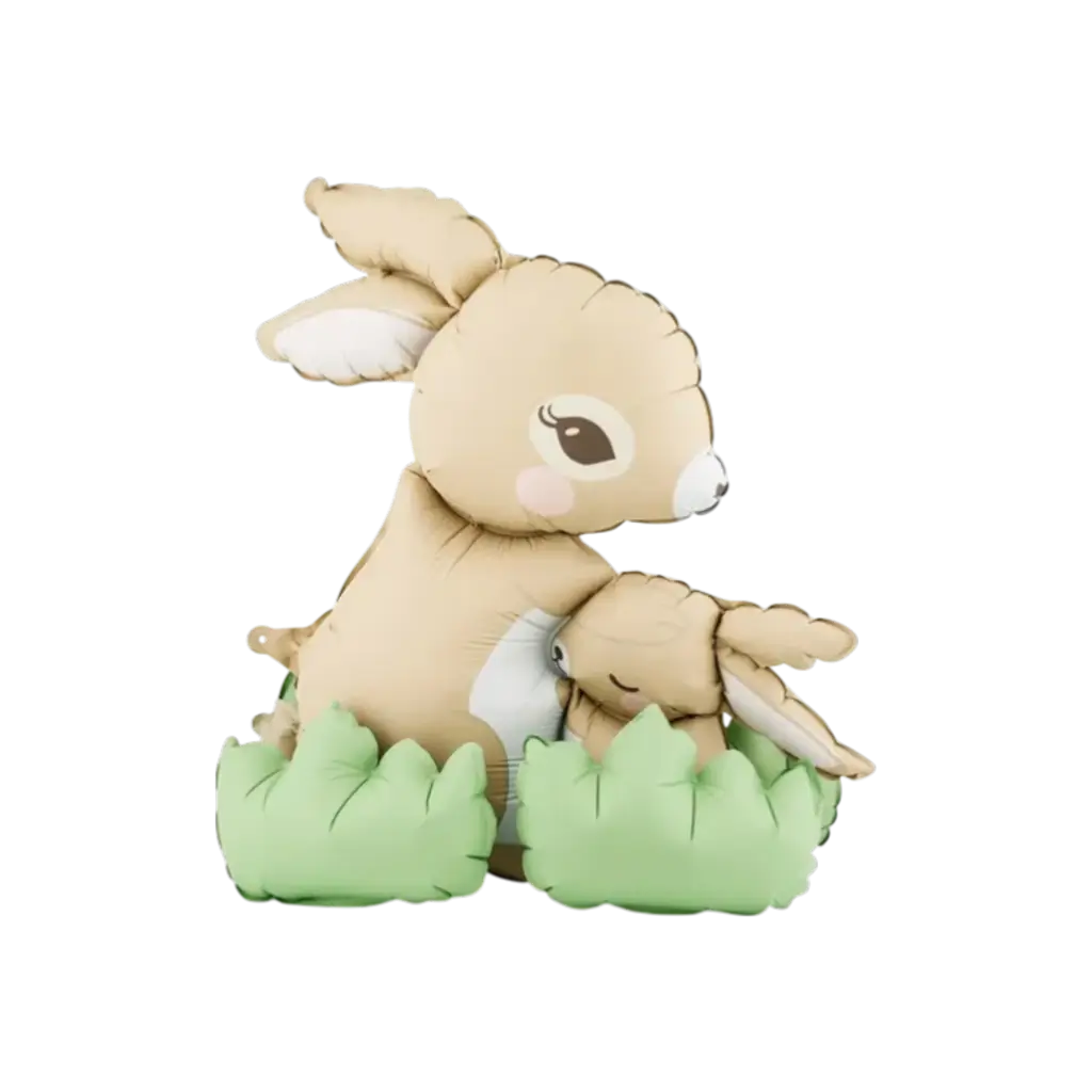 Staande ballon Konijnen 51x60cm