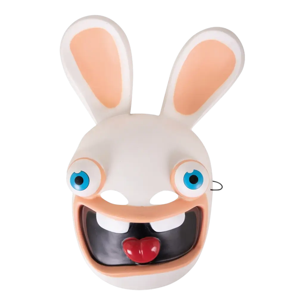 Plastic Rabbids™ Masker - Verkleedaccessoires voor kinderen