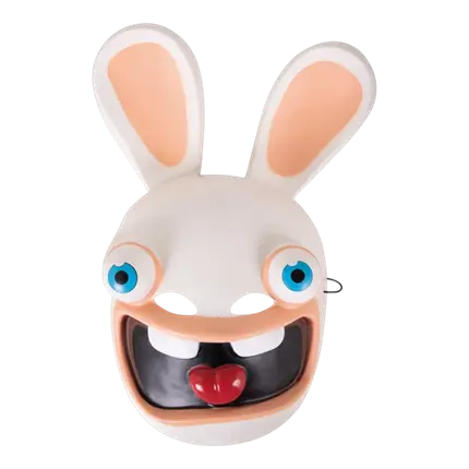 Plastic Rabbids™ Masker - Verkleedaccessoires voor kinderen
