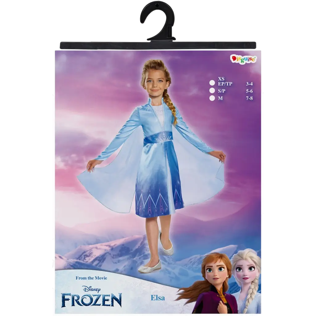 Elsa Disney™ Sneeuwkoningin vermomming voor kinderen van 3-4 jaar - Prinsessenkostuum