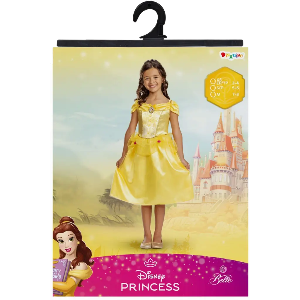 Belle Disney™ vermomming voor kinderen van 3-4 jaar - Prinsessenkostuum