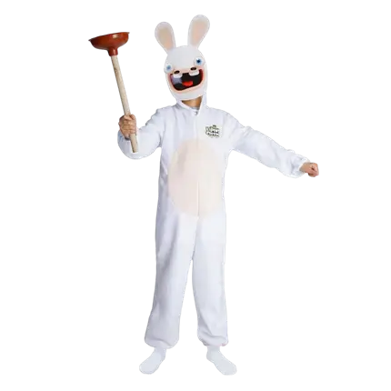 Rabbids™ kinderkostuum 7-9 jaar - Kinderkostuum