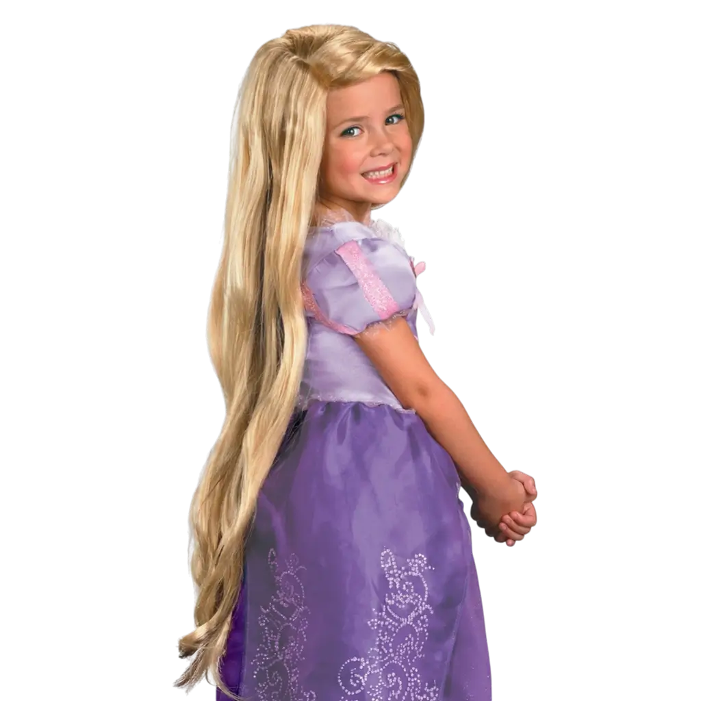 Disney™ Kind Lange Rapunzel Pruik - Prinsessen Accessoires