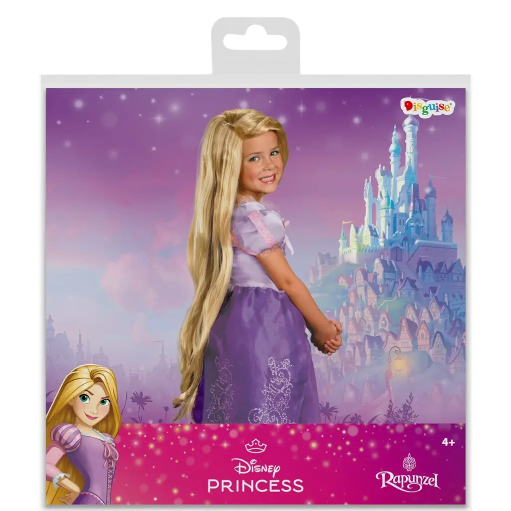 Disney™ Kind Lange Rapunzel Pruik - Prinsessen Accessoires