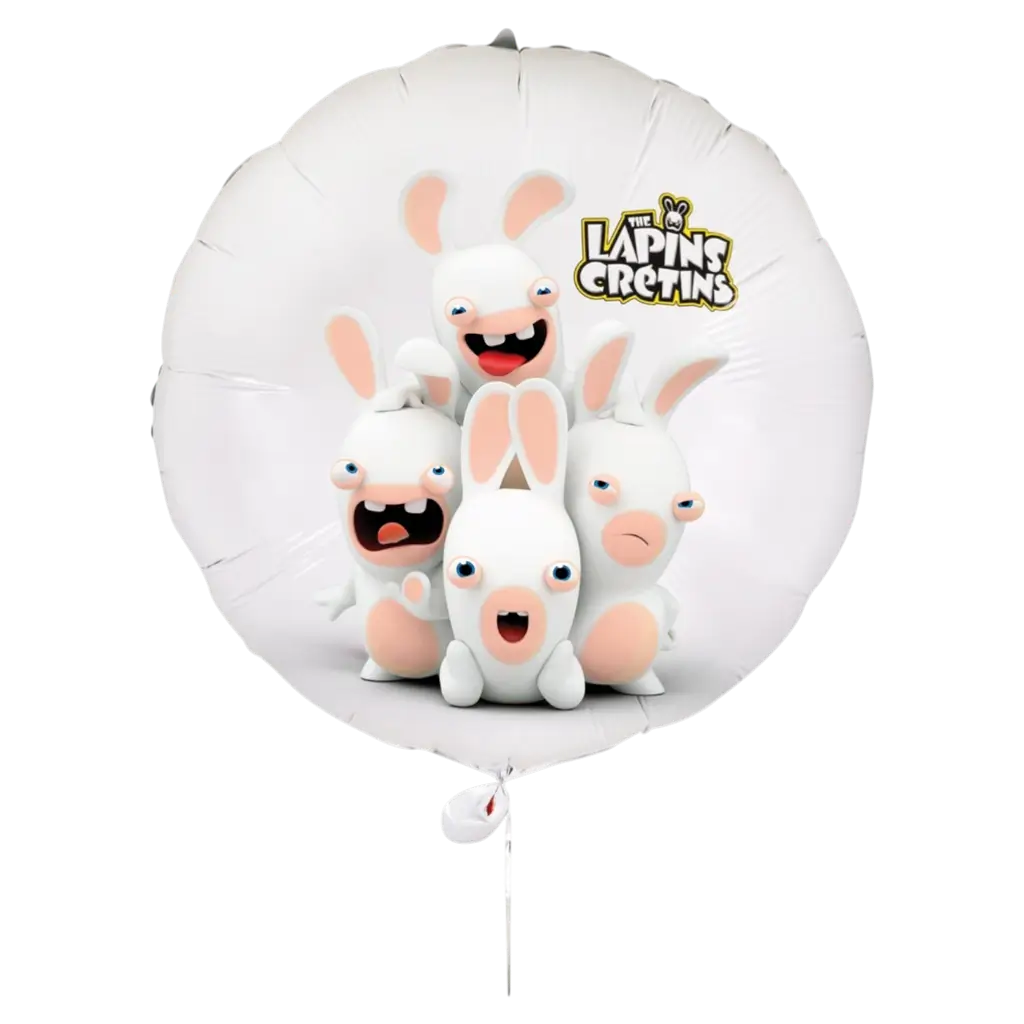 Aluminium Ballon Rabbids™ 40 cm - Verjaardagsdecoratie