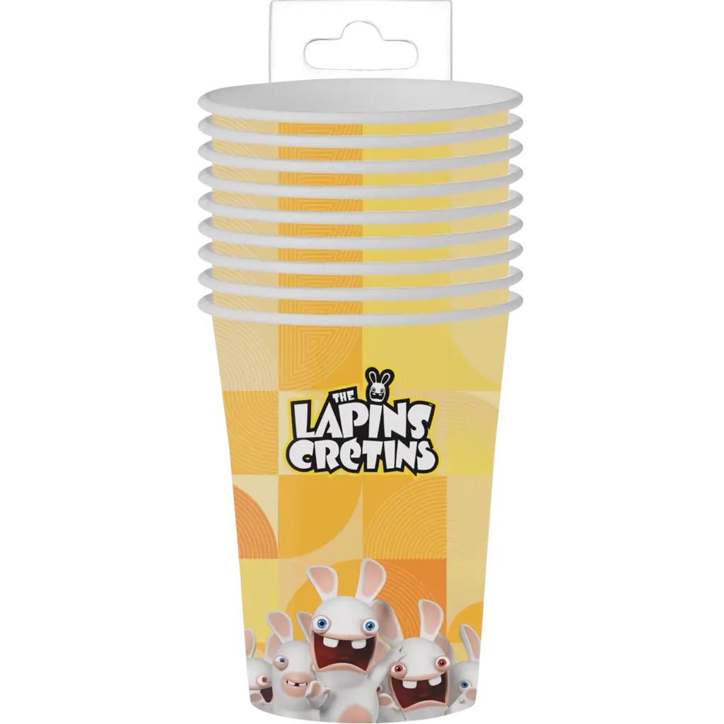 Rabbids™ Kopjes Set van 8 - Verjaardags servies