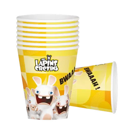 Rabbids™ Kopjes Set van 8 - Verjaardags servies