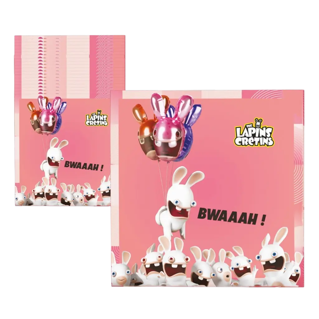 Servetten Rabbids™ Set van 20 - Verjaardagstafelversiering