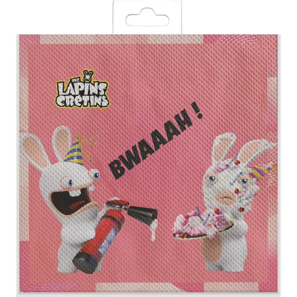 Servetten Rabbids™ Set van 20 - Verjaardagstafelversiering
