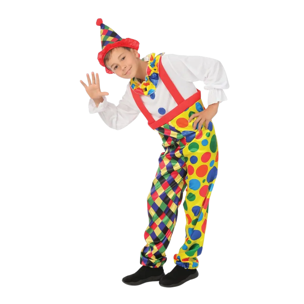 Clownkostuum voor kinderen 5-6 jaar - Clownkostuum