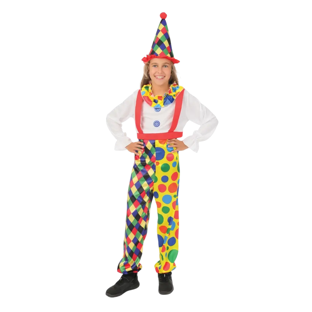 Clownkostuum voor kinderen 5-6 jaar - Clownkostuum