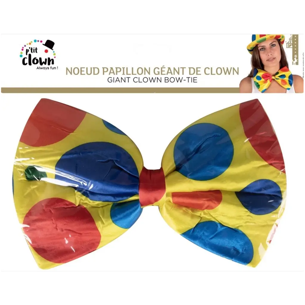 Reuze Clown Strik - Vermomming Accessoires