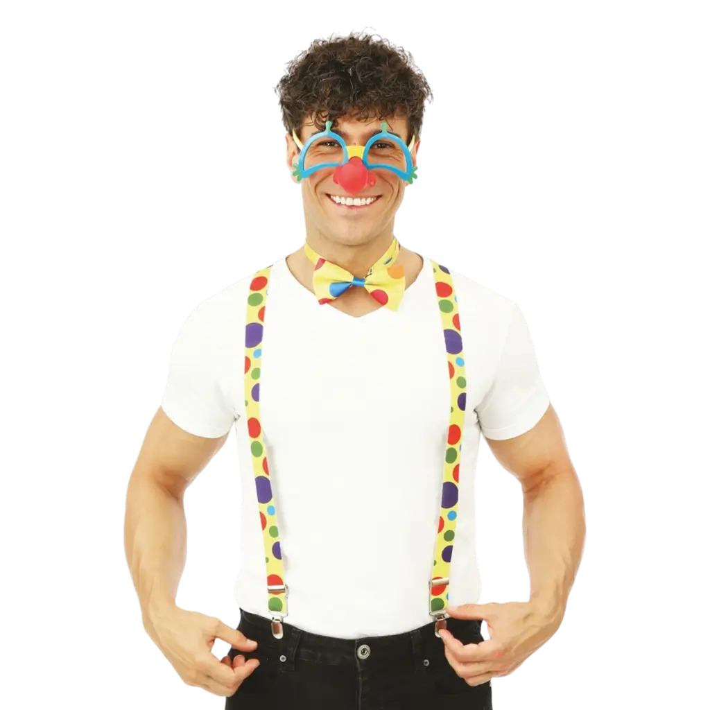 Clownsetje voor volwassenen - Accessoires voor vermomming