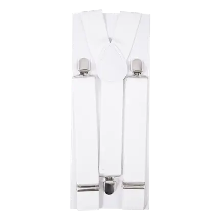 Witte bretels - Verkleedaccessoires voor volwassenen