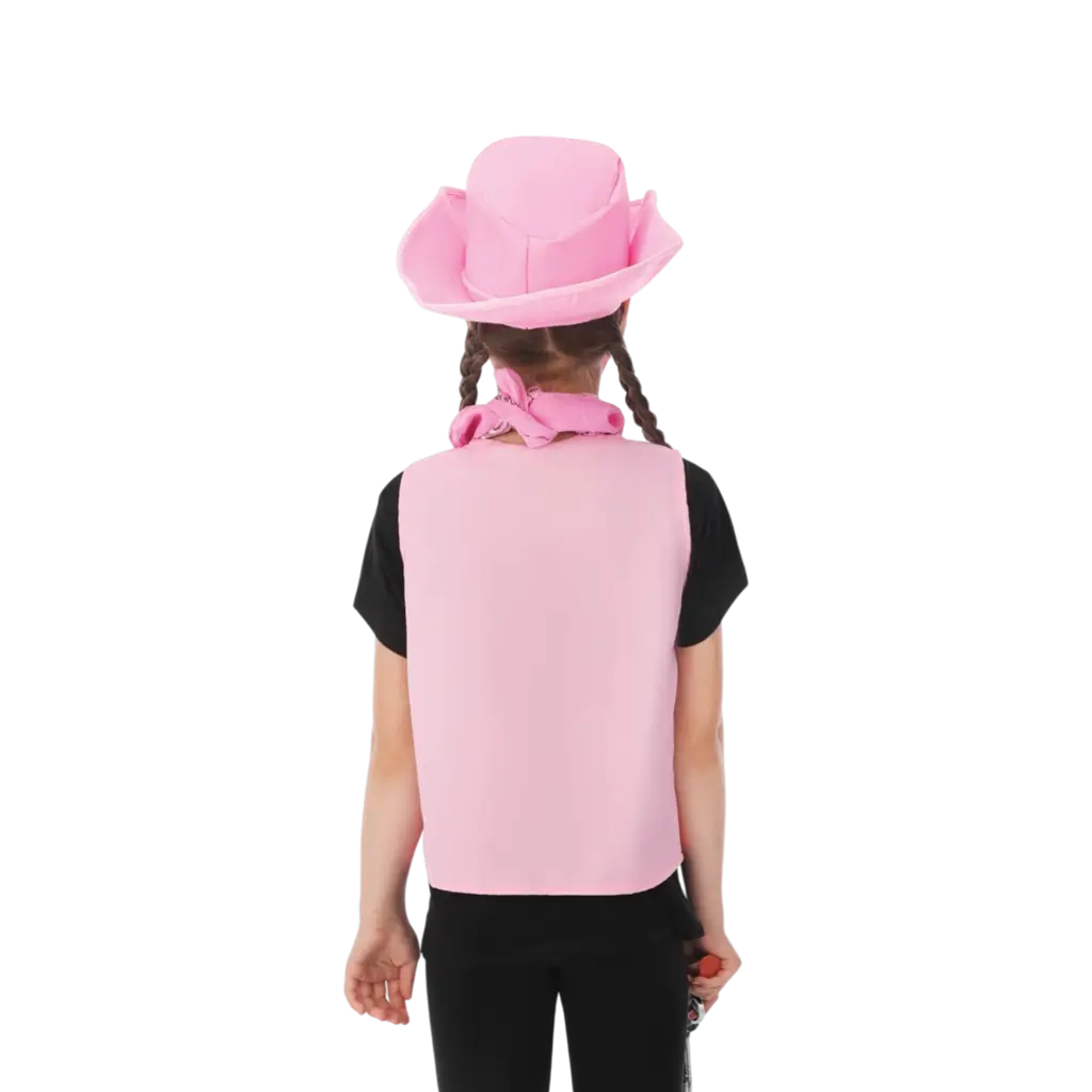 Cowgirl kinderset één maat - Western verkleedaccessoires