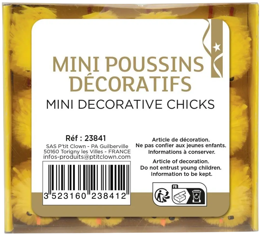 Decoratieve minikuikens Set van 12 - Tafelversiering