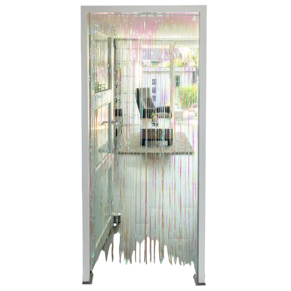 Wit geïriseerd Franje Gordijn - Wanddecoratie Verjaardag Huwelijkspartij