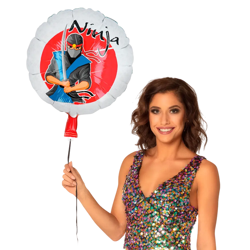 Aluminium Ninja ballon - Decoratie voor Ninja jongensverjaardag