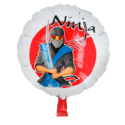 Aluminium Ninja ballon - Decoratie voor Ninja jongensverjaardag