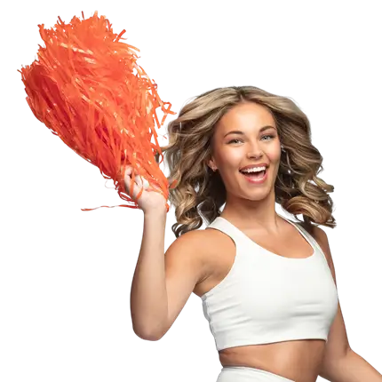 Pom Pom Orange - Cheerleader Animatie accessoires