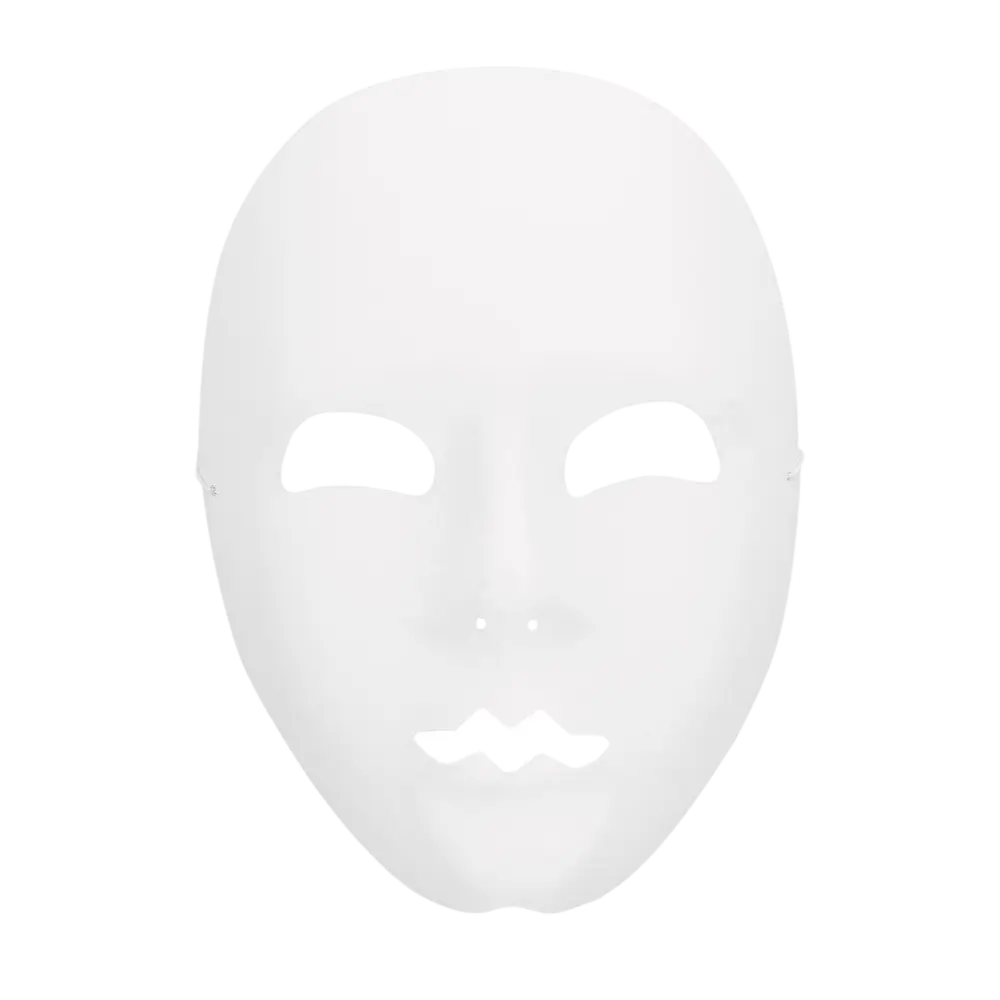 Witte Mime Masker - Carnaval Toon Vermomming Accessoire