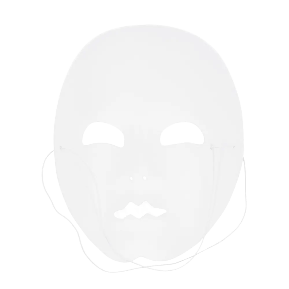 Witte Mime Masker - Carnaval Toon Vermomming Accessoire