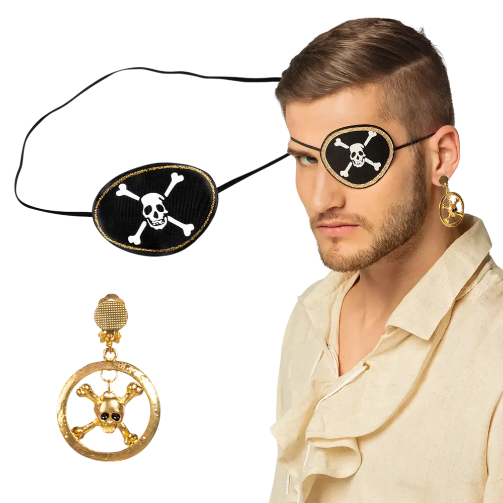 Piraat Schedel Set - Verjaardagskostuum accessoires voor kinderen
