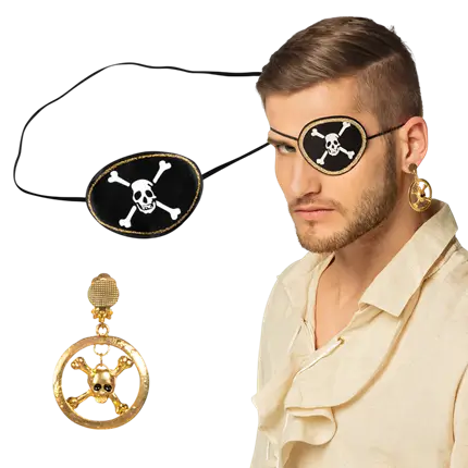 Piraat Schedel Set - Verjaardagskostuum accessoires voor kinderen