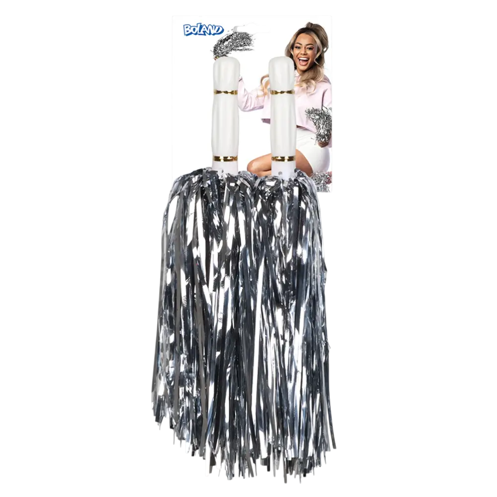 Zilveren metalen pompons - Accessoires voor avondevenementen en festiviteiten