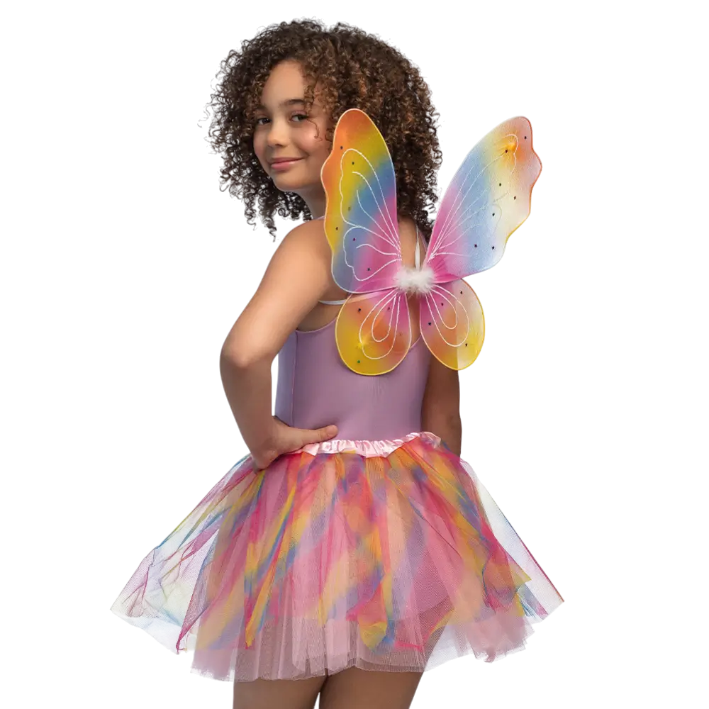 Regenboog Fee Vermomming voor kinderen - Carnaval Fee Kostuum voor meisjes
