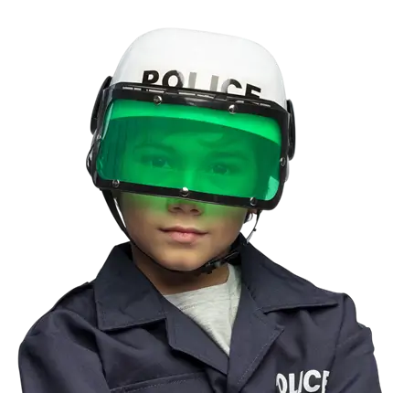Politiehelm voor kinderen - Verjaardagsvermomming voor jongens