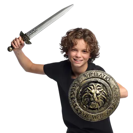 Ridderkoffer voor kinderen - Accessoires voor verkleedkleren voor jongens