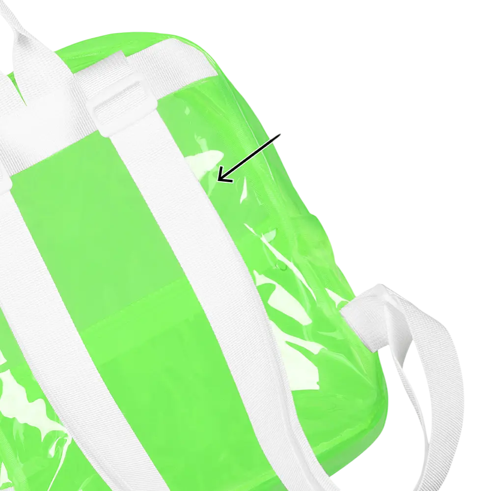 Rugzak Fluogroen - Accessoire Festivals Soirée Fluo