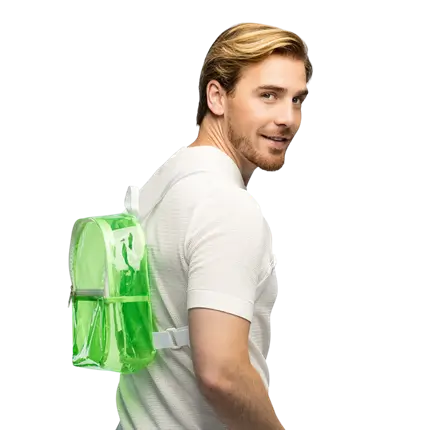 Rugzak Fluogroen - Accessoire Festivals Soirée Fluo