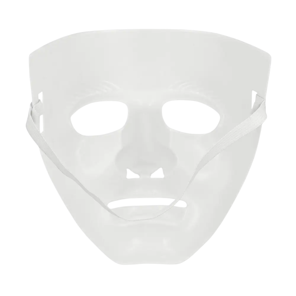 Wit mime theatermasker - carnavalsavond artistieke vermomming accessoire