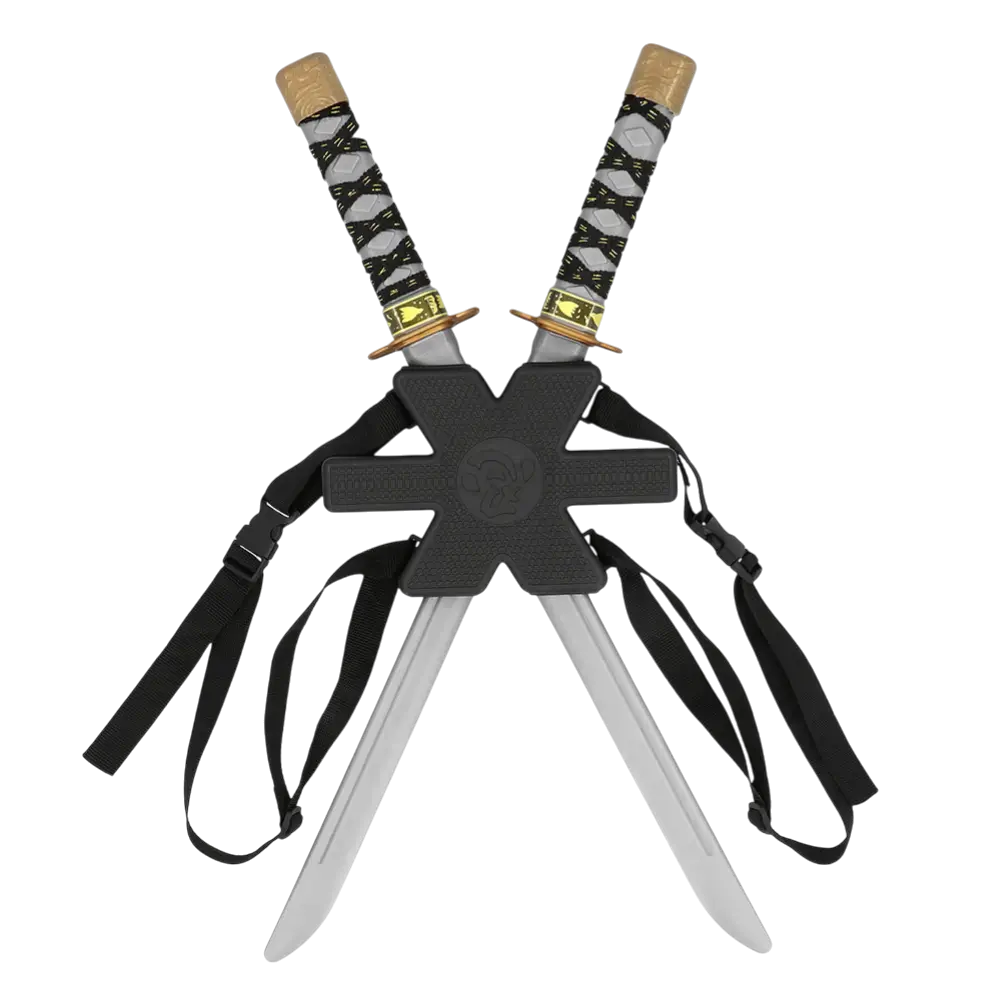 2 Ninja zwaarden kit - jongen Ninja vermomming strijd speelgoed