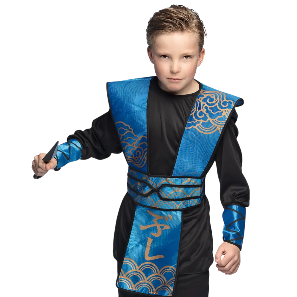 Kind Ninja Wapen Kit 7 Stuks - Samurai Combat Verkleed Accessoires