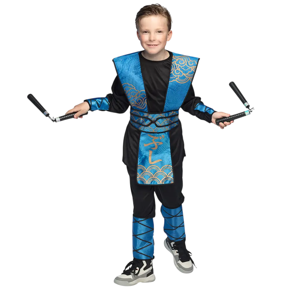 Kind Ninja Wapen Kit 7 Stuks - Samurai Combat Verkleed Accessoires