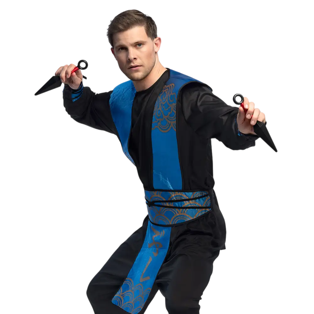 Kind Ninja Wapen Kit 7 Stuks - Samurai Combat Verkleed Accessoires