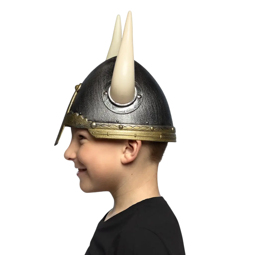 Vikinghelm voor kinderen - verkleedaccessoire voor noorse strijder