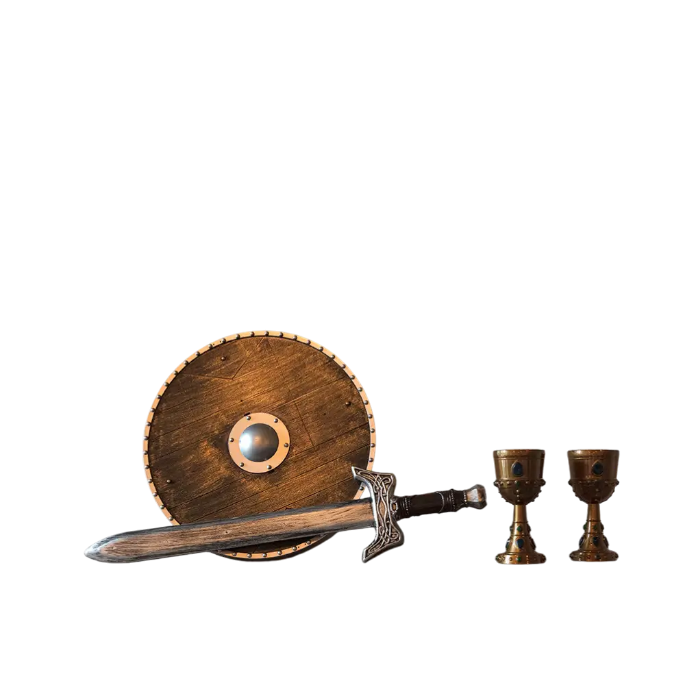 Kind ridder schild - Middeleeuwse Combat vermomming accessoire