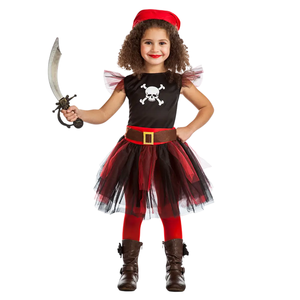 Piratenkostuum voor meisjes 3-4 jaar - Kostuum Corsaire Enfant Fête