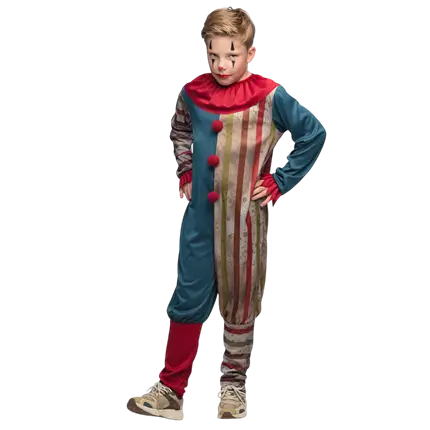 Boze clown vermomming 4-6 jaar - horror Halloween kostuum voor jongens