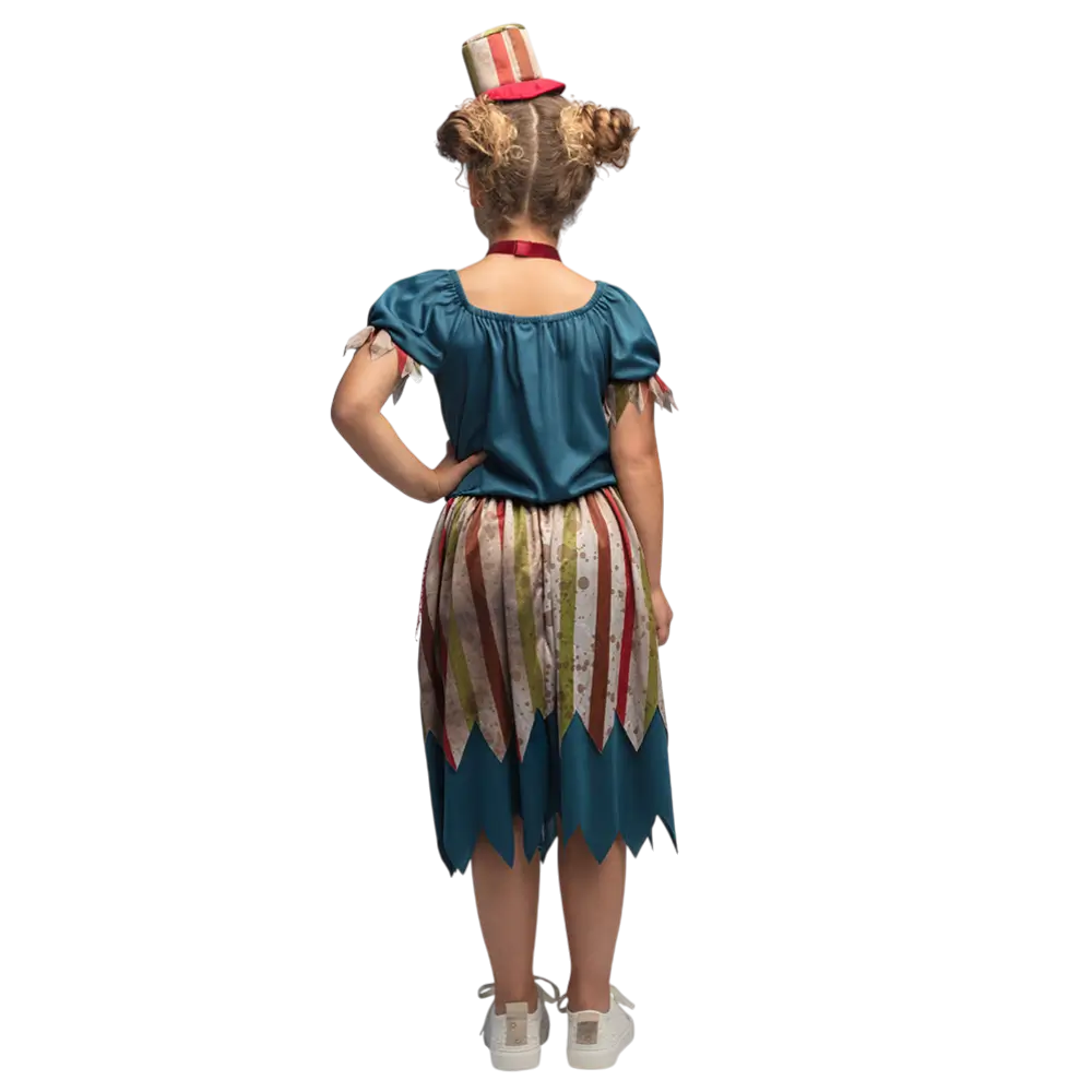 Boze clown vermomming voor meisjes 10-12 jaar - Halloween Horror Kostuum