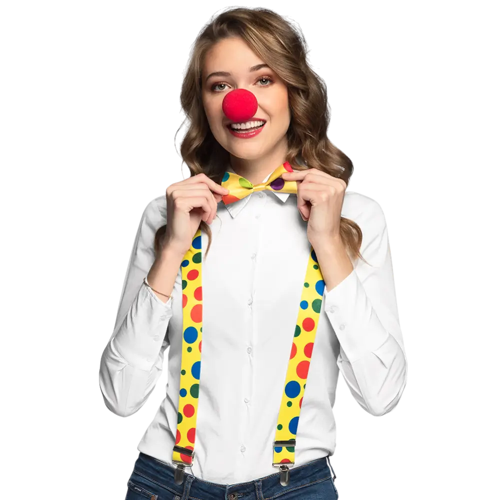 Complete clownsset voor kinderen - accessoires vermomming carnaval feest
