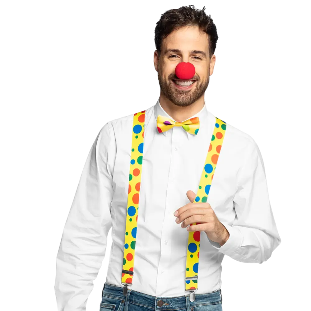 Complete clownsset voor kinderen - accessoires vermomming carnaval feest