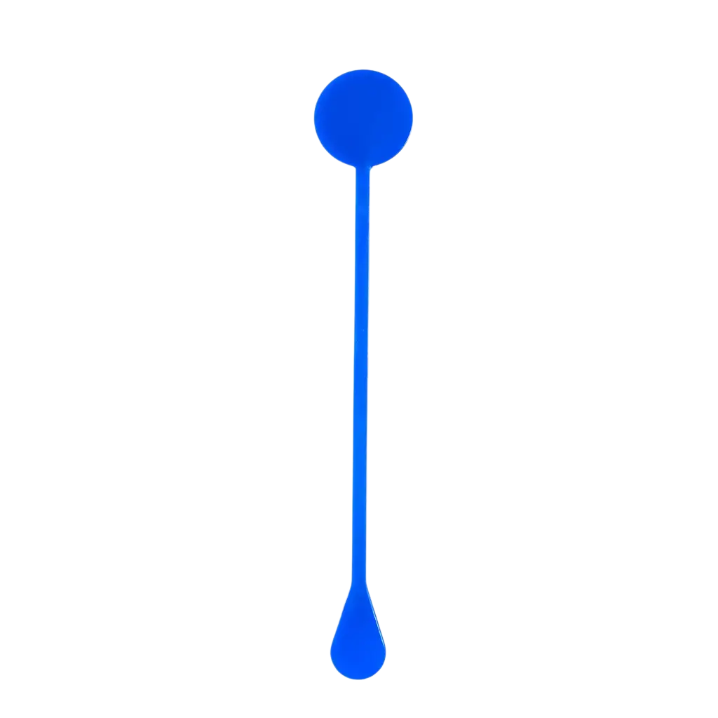17cm Blauwe PP Cocktail roerstaaf (Mojito, CaÏpi) - Herbruikbaar (Verpakking van 100)