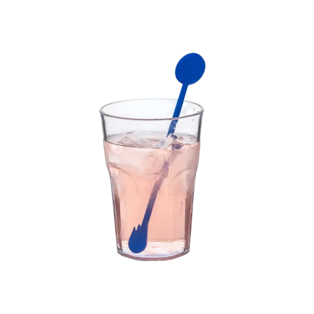 17cm Blauwe PP Cocktail roerstaaf (Mojito, CaÏpi) - Herbruikbaar (Verpakking van 100)