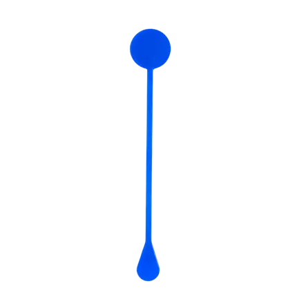 17cm Blauwe PP Cocktail roerstaaf (Mojito, CaÏpi) - Herbruikbaar (Verpakking van 100)